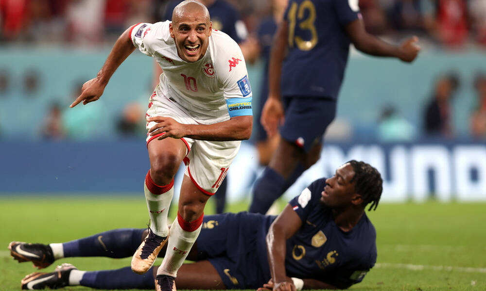 Μουντιάλ 2022 - Τυνησία-Γαλλία 1-0: Δεν έφτανε ο Καζρί, πρωτιά για τους «τρικολόρ» (videos)
